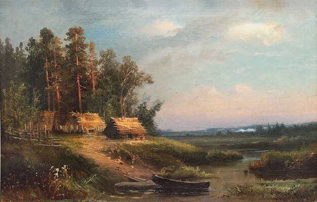 Гине Александр Васильевич. Сельский пейзаж